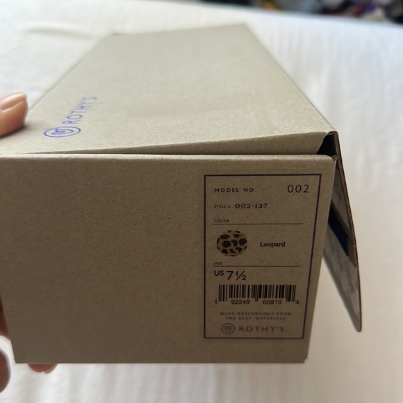 NWT Rothy’s The Point Leopard Flats - Picture 9 of 11